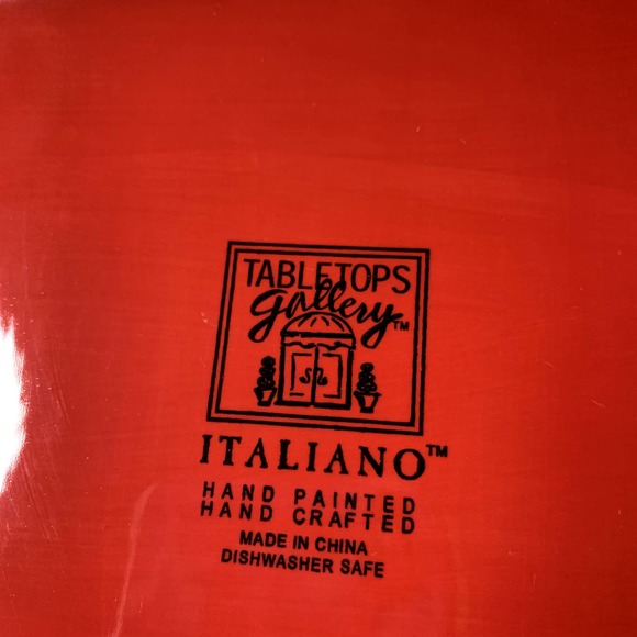 Tabletops Unlimited Italiano Square Dinner Plate 10 1/4 in. - Picture 3 of 3